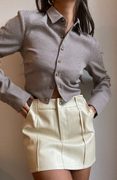 Sinners And Saints Leather Skirt